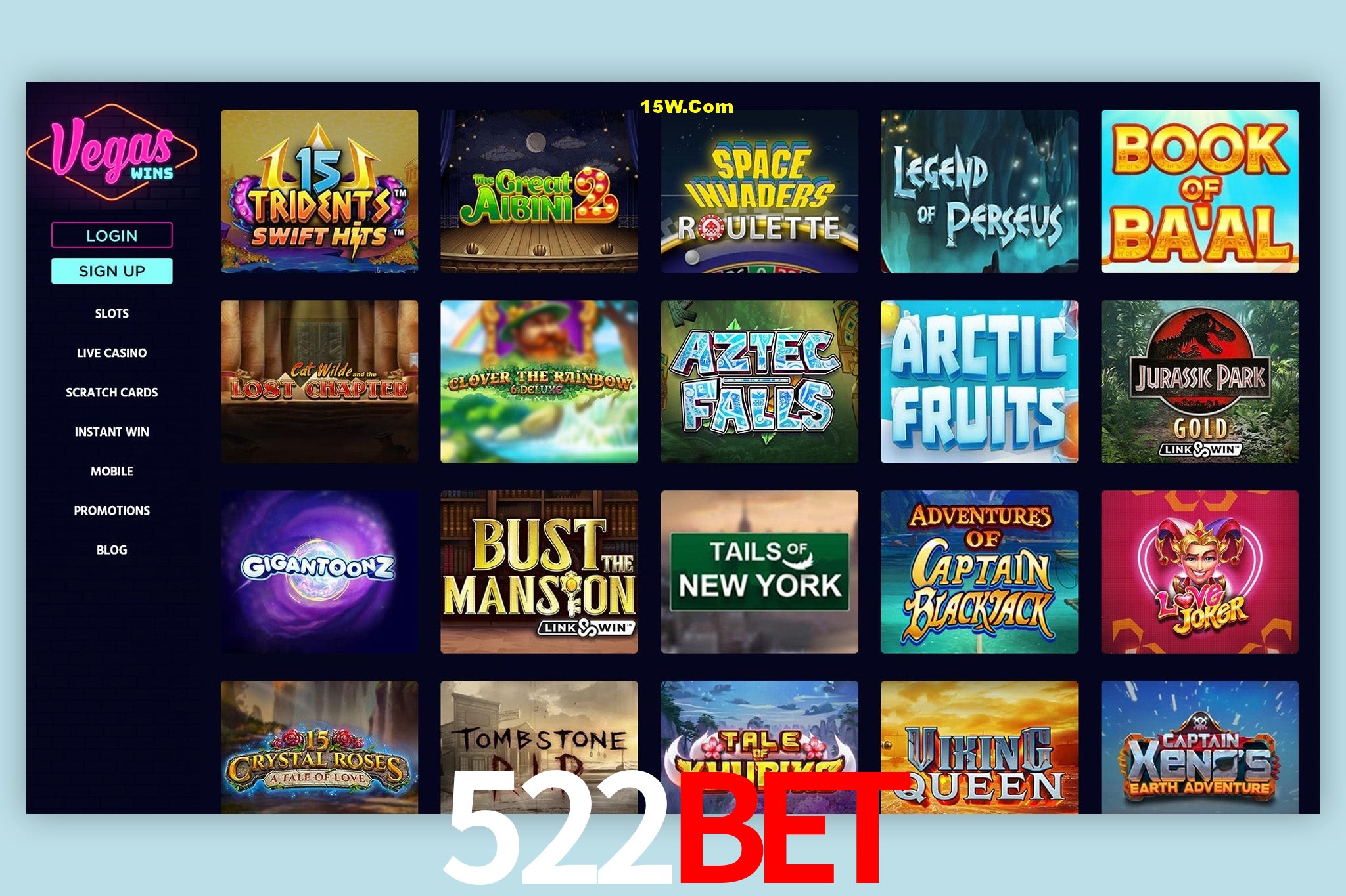 Mesa de Blackjack 522Bet